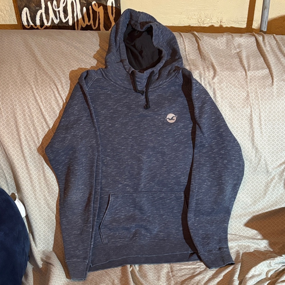 Hollister Navy Blue Hoodie for Men